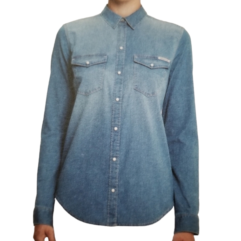 Calvin Klein denim blouse